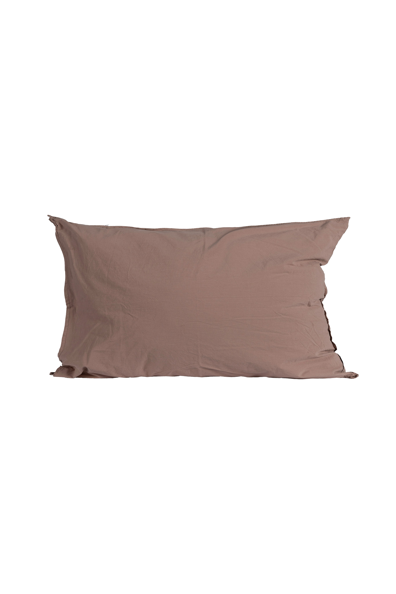 Kuddfodral Crinkle Rose Taupe med skrynklig struktur, produktbild