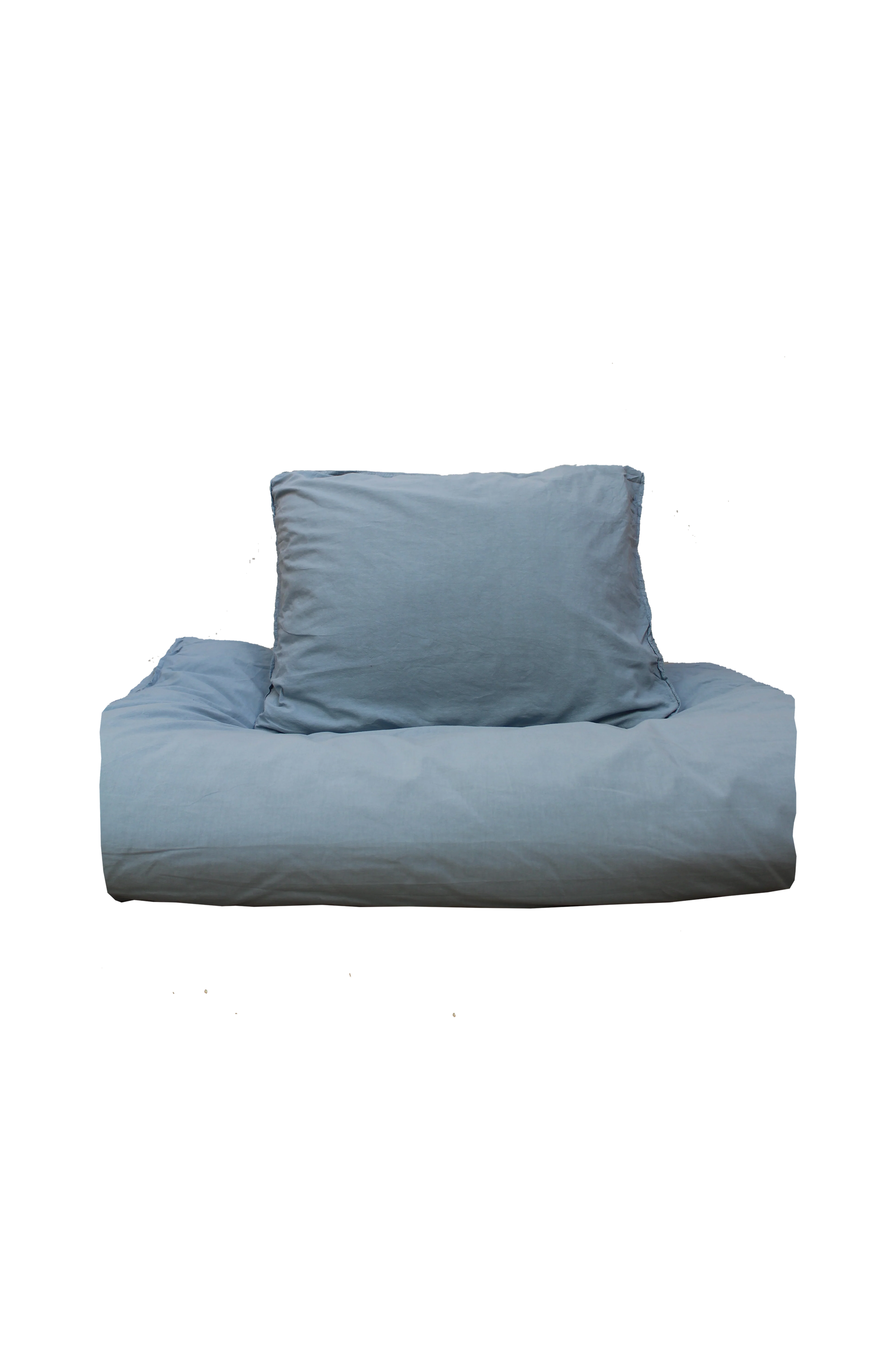 Påslakanset Crinkle Mist Blue (150x210cm)