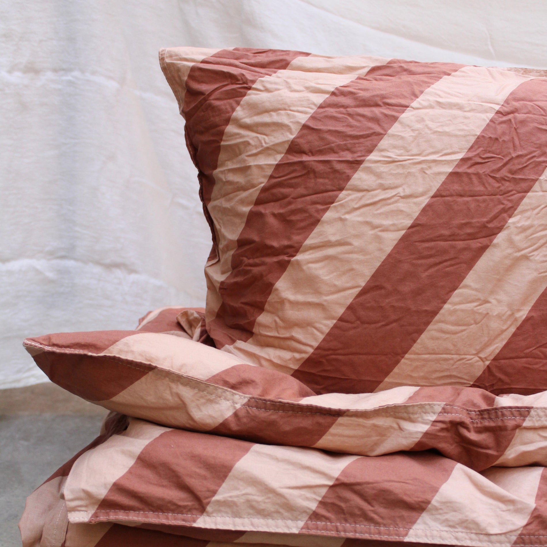 Tivolistripe örngott 50x60cm - Pink